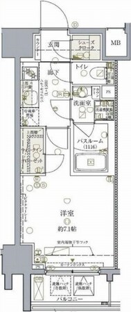 ラグディア芝公園の物件間取画像